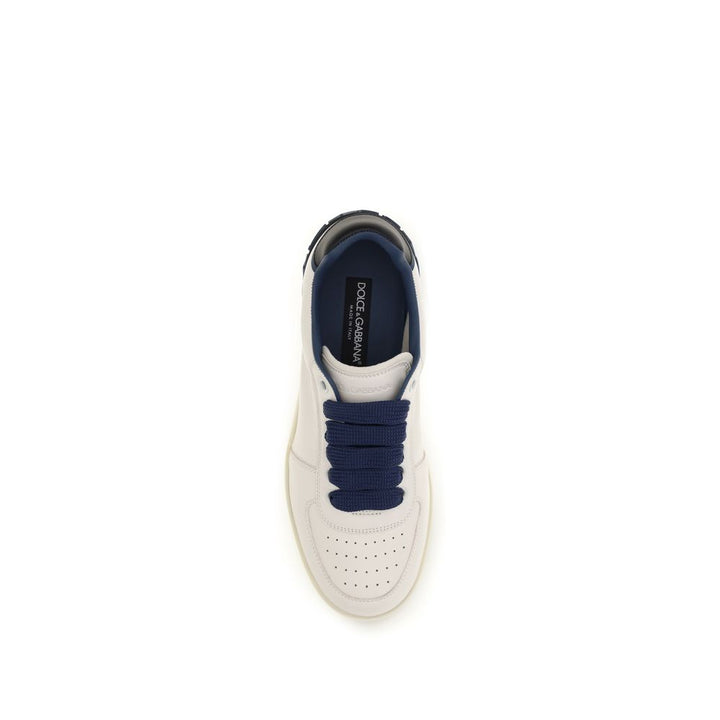 Dolce & Gabbana Multicolor Calf Leather Bos Taurus Low Top Sneakers