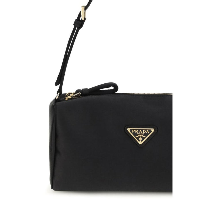 Prada Black Silk Shoulder Bag
