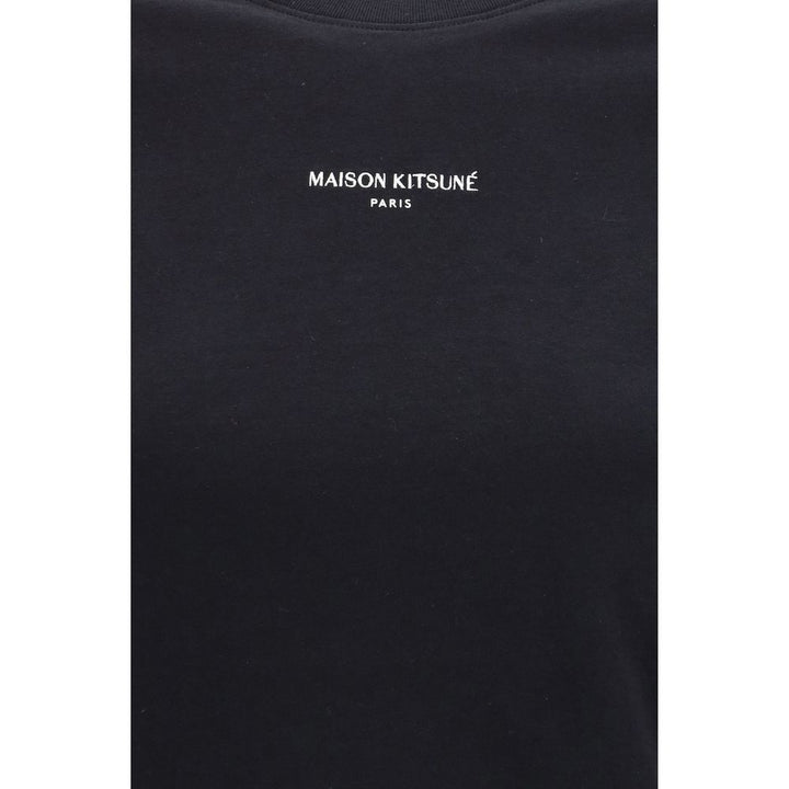 Maison Kitsuné Black Cotton T-Shirt