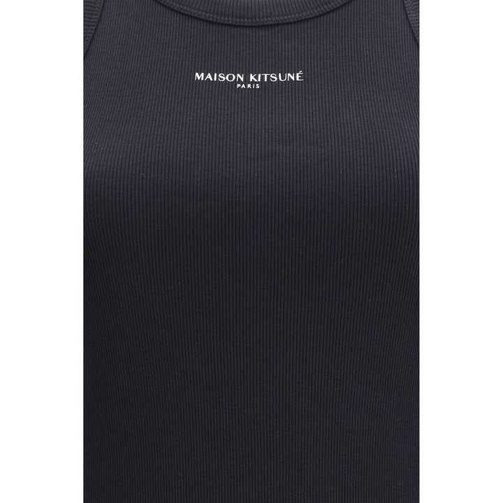 Maison Kitsuné Black Cotton Casual Dress