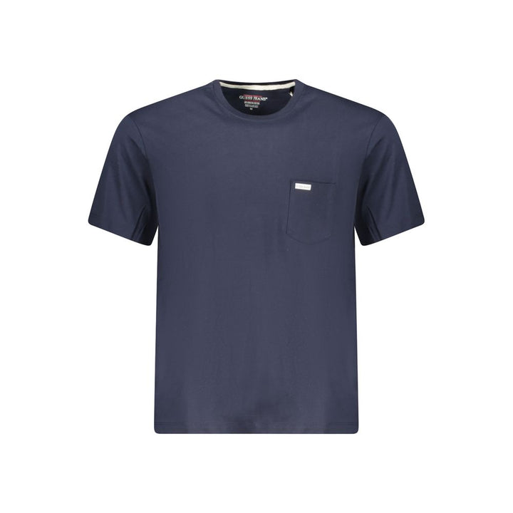 Guess Jeans Blue Organic Cotton Men T-Shirt