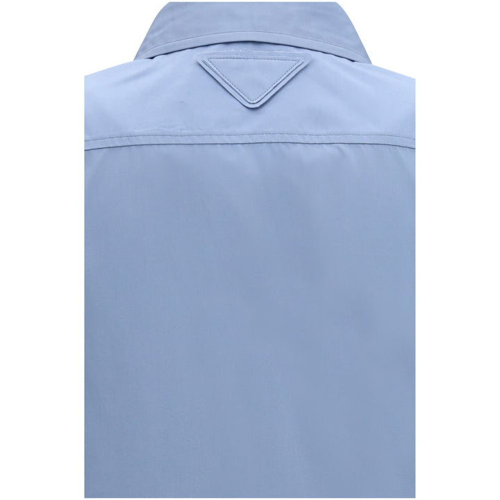 Prada Blue Cotton Dress Shirt