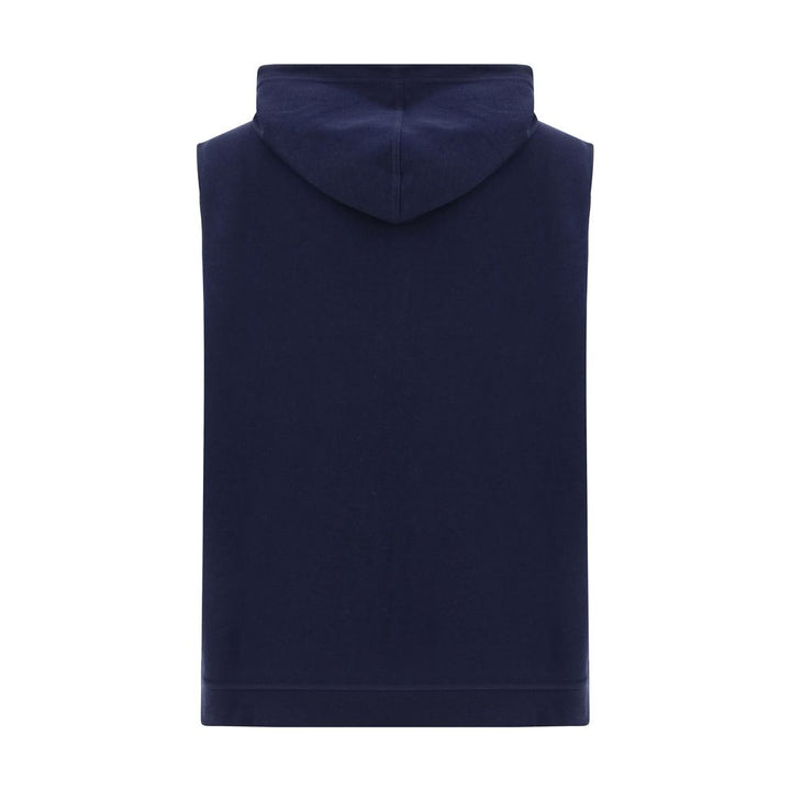 Brunello Cucinelli Blue Cotton Sweatshirt