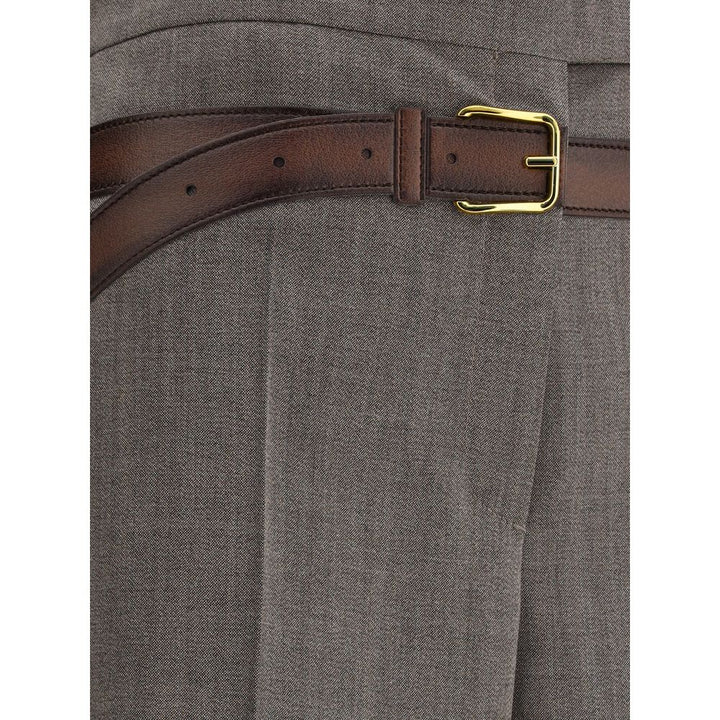 Prada Gray Wool Casual Pants