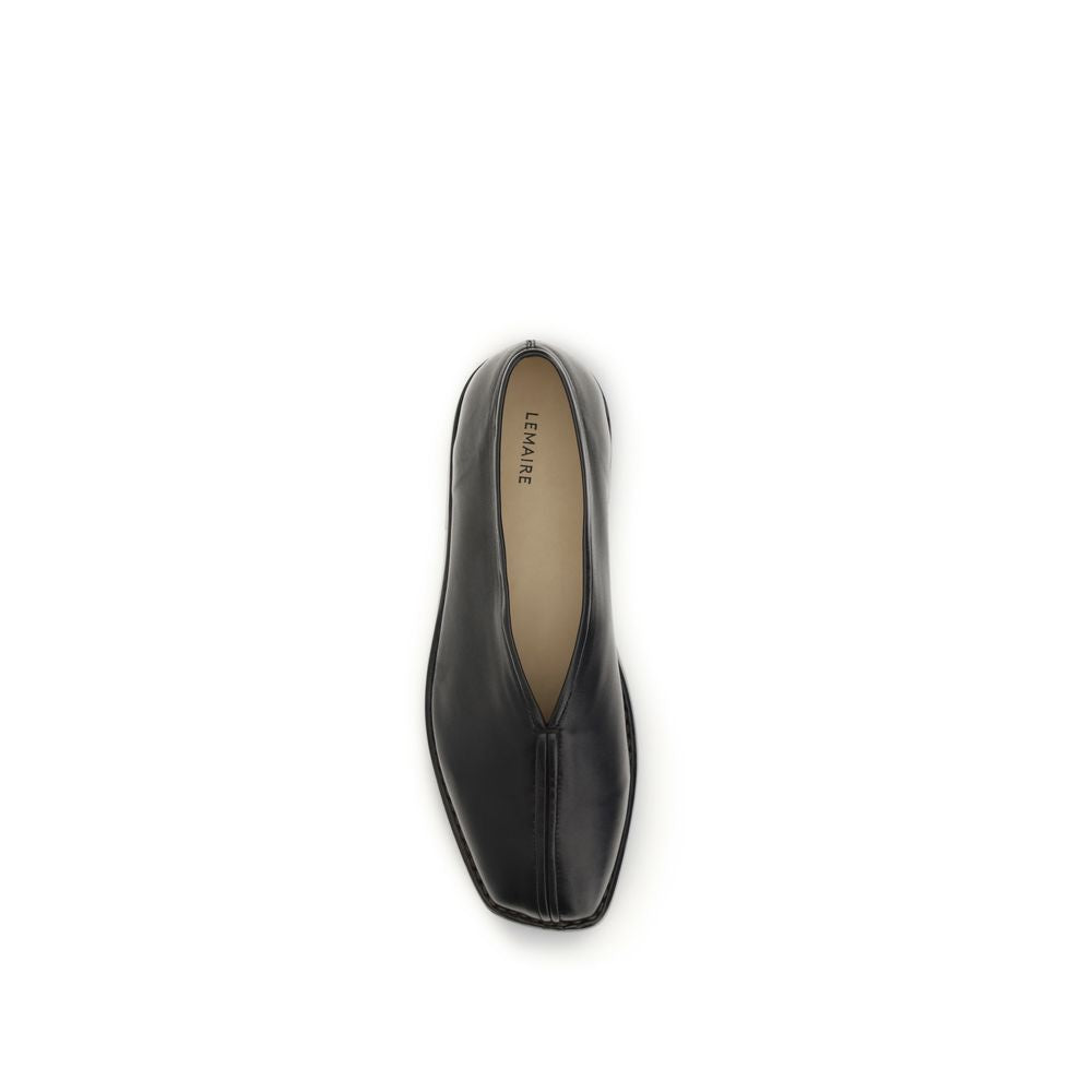 Lemaire Black Lamb Ovis Aries Aries Slip-On Loafers