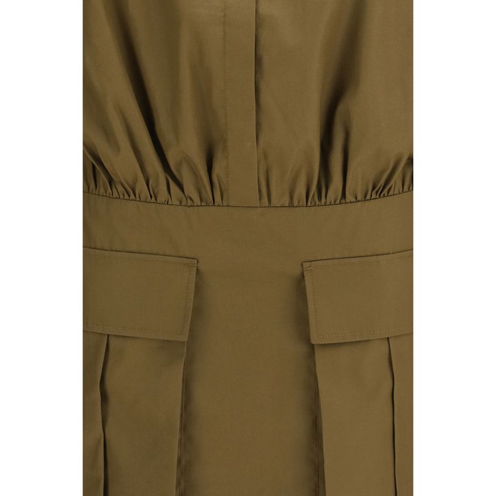 7FOR Brown Cotton Casual Dress