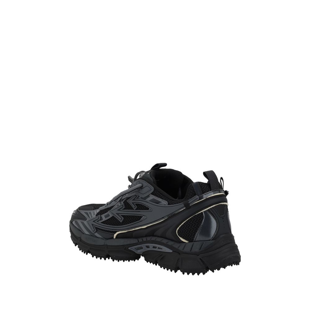 Off-White Black Polyester Athletic Sneakers