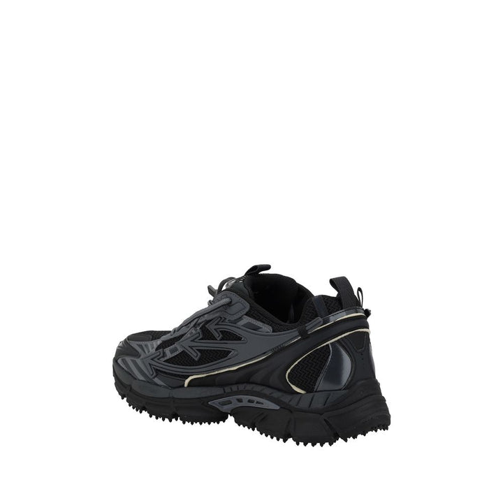 Off-White Black Polyester Athletic Sneakers