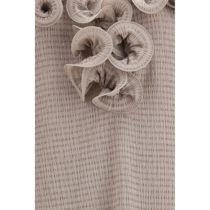 Magda Butrym Brown Lyocell Casual Dress