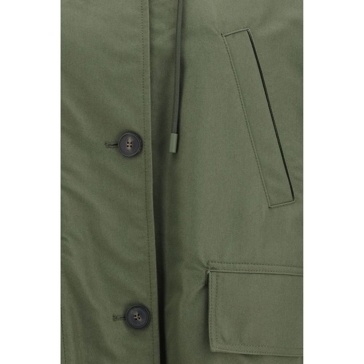 Max Mara Bicolor Cotton Trench Coat