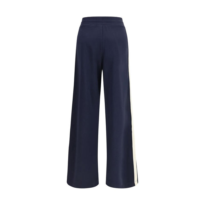 Max Mara Blue Cotton Casual Pants
