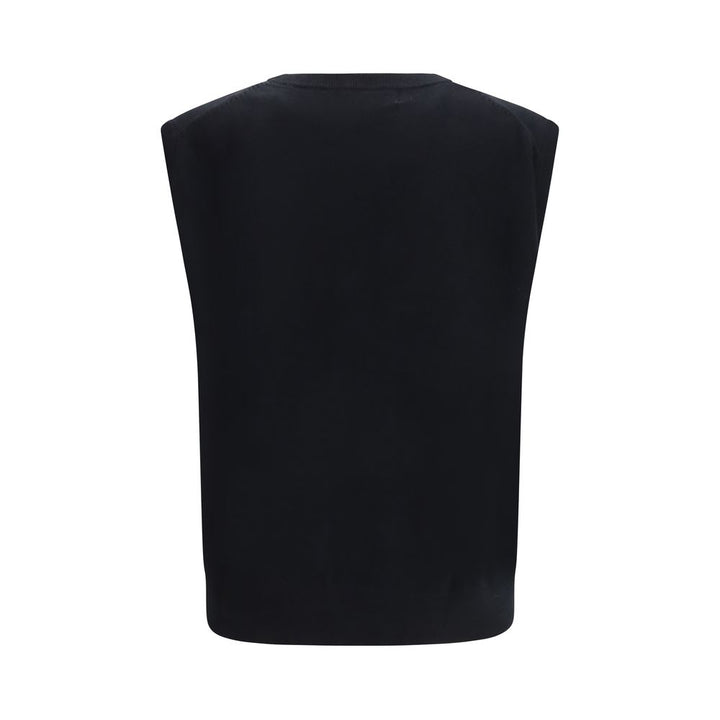 Extreme Cashmere Black Elastane Sleeveles Sweater