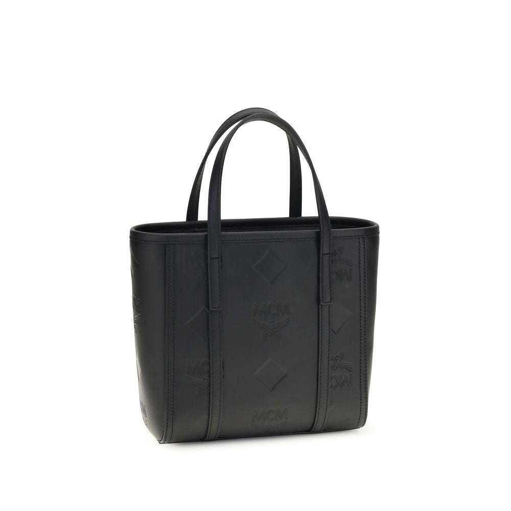 MCM Black Calf Leather Bos Taurus Shoulder Bag
