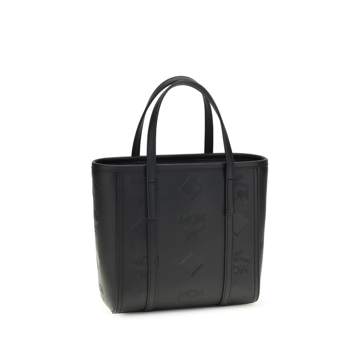 MCM Black Calf Leather Bos Taurus Shoulder Bag