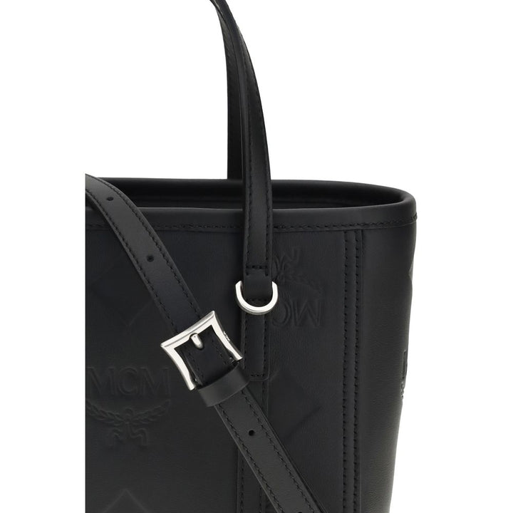 MCM Black Calf Leather Bos Taurus Shoulder Bag