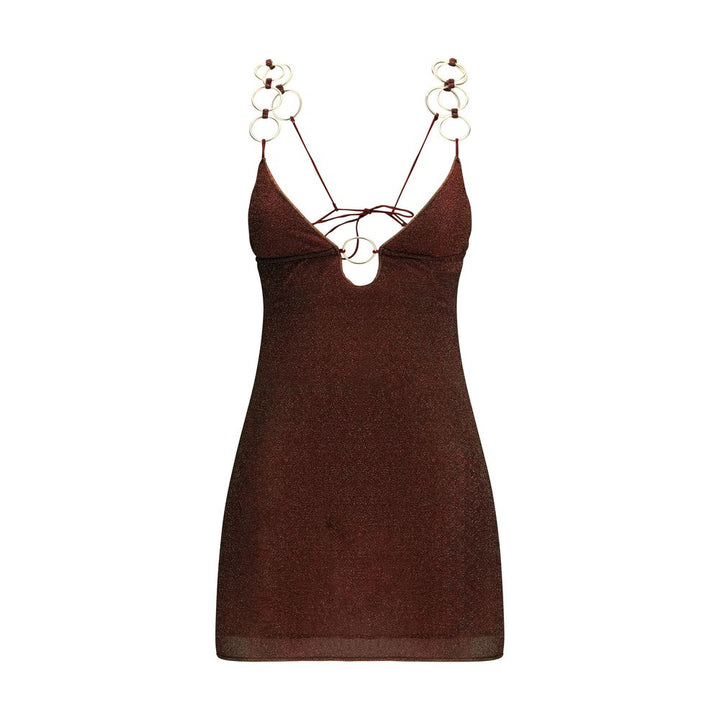 Oséree Brown Polyamide Casual Dress