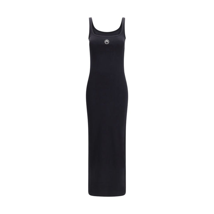 Marine Serre Black Cotton Casual Dress