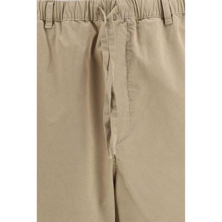 Ferragamo Beige Cotton Casual Pants