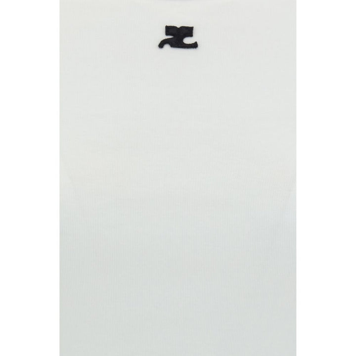 Courrèges White Cotton T-Shirt