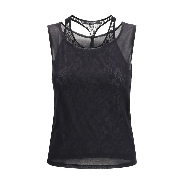 Our Legacy Black Cotton Tank Tops