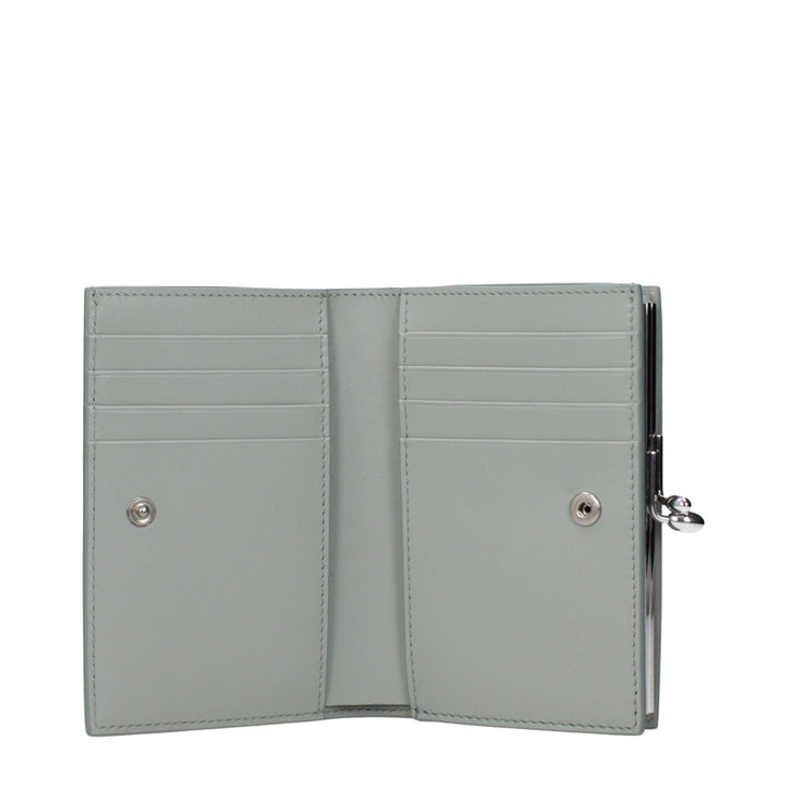 Jil Sander Green Leather Wallet