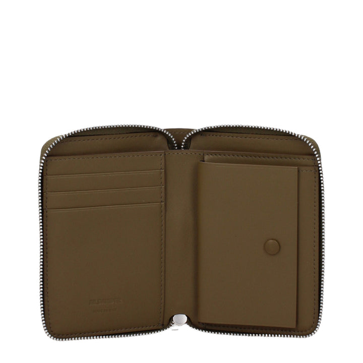 Jil Sander Brown Leather Wallet