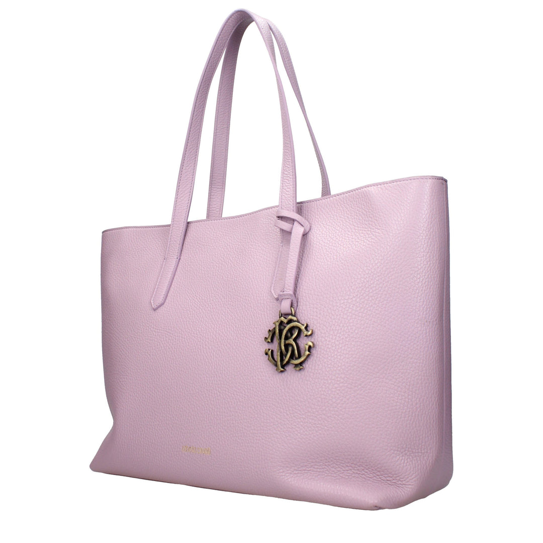 Roberto Cavalli Pink Leather Shoulder Bag