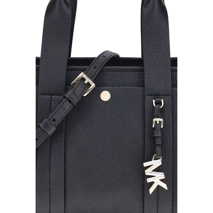 Michael Kors Black Calf Leather Bos Taurus Shoulder Bag