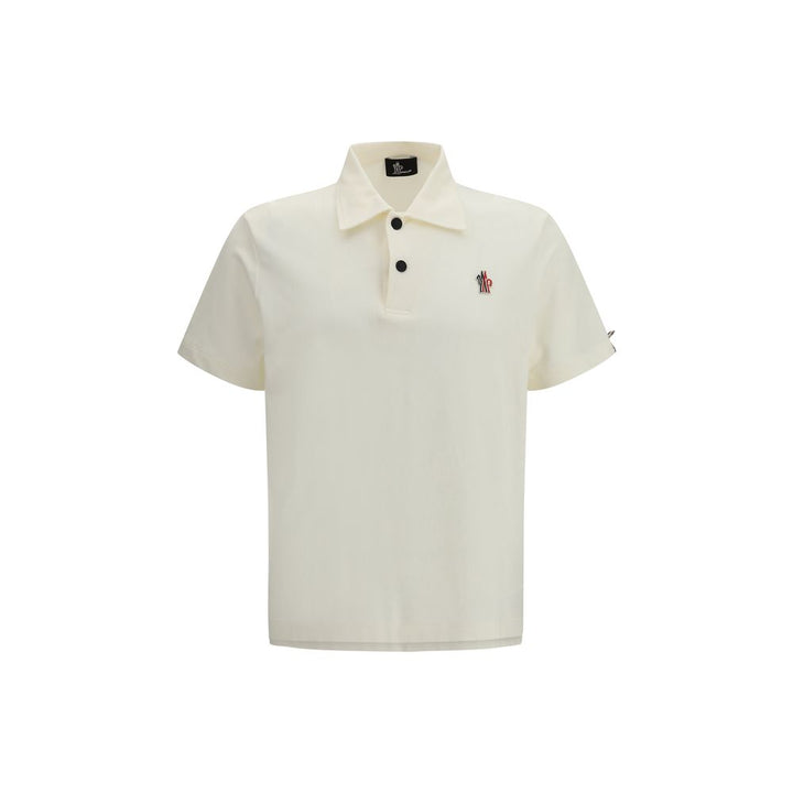 Moncler Grenoble Beige Polyamide Polo Shirt