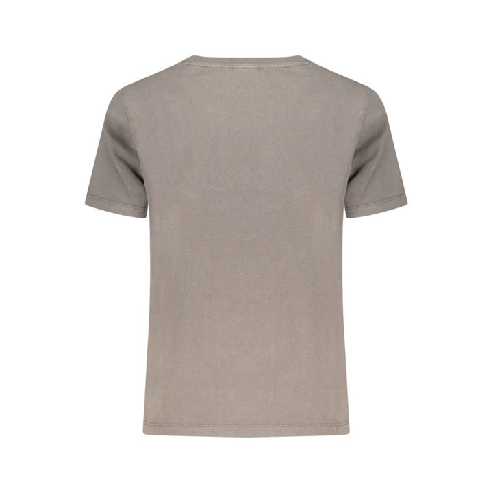 Desigual Grigio Cotton Women T-Shirt