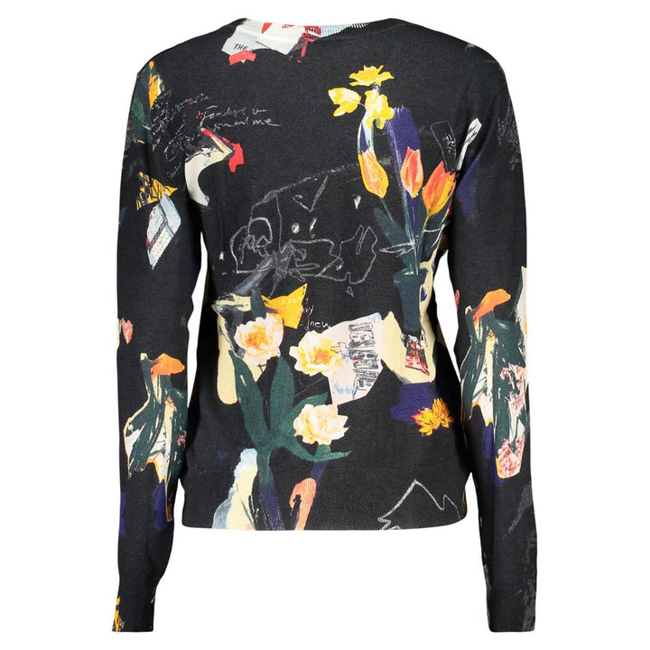 Desigual Black Viscose Women Sweater