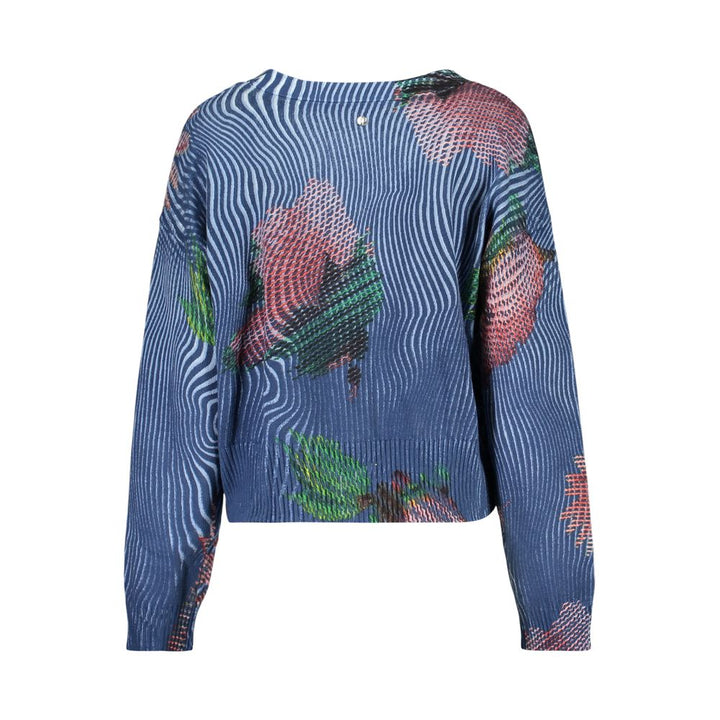 Desigual Blu Cotton Woman Sweater