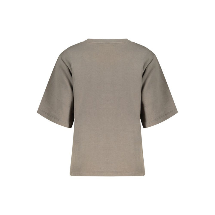 Desigual Grigio Cotton Women Sweatshirt