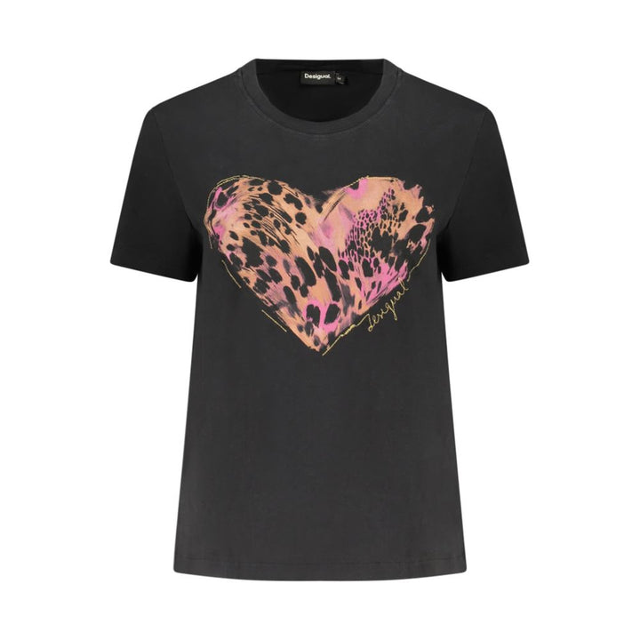 Desigual Nero Cotton Women T-Shirt