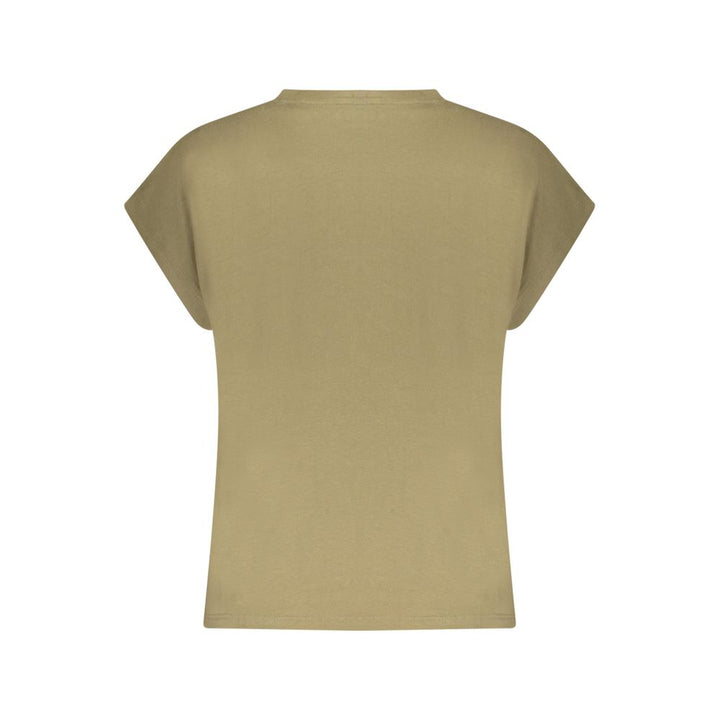 Pepe Jeans Green Organic Cotton Women T-Shirt