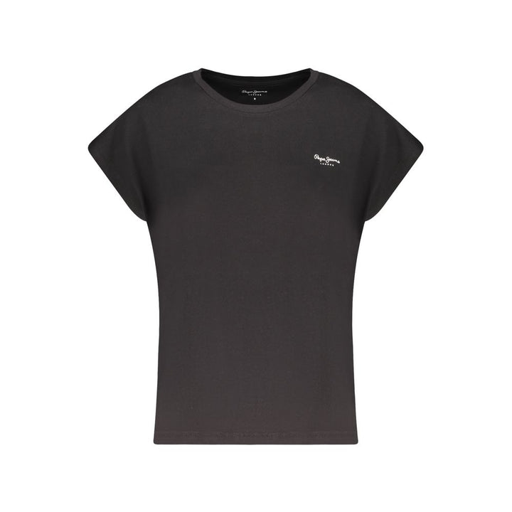 Pepe Jeans Black Organic Cotton Women T-Shirt