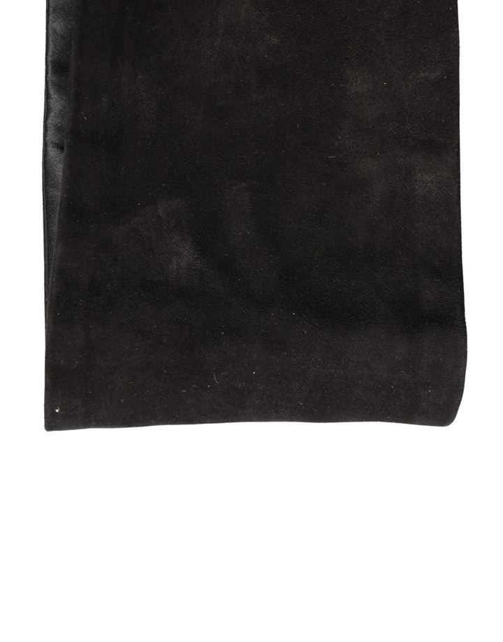 Dolce & Gabbana Black Velvet Wide Belt Waist  Cummerband Men