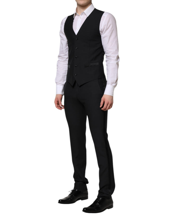 Dolce & Gabbana Dark Blue MARTINI 2 Buttons 3 Piece  Suit