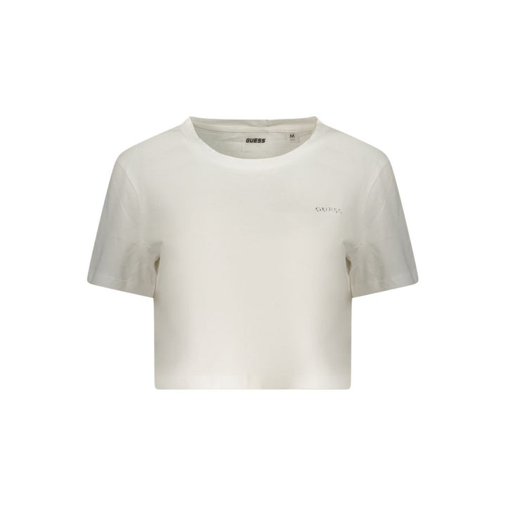 Guess Jeans White Cotton Women T-Shirt