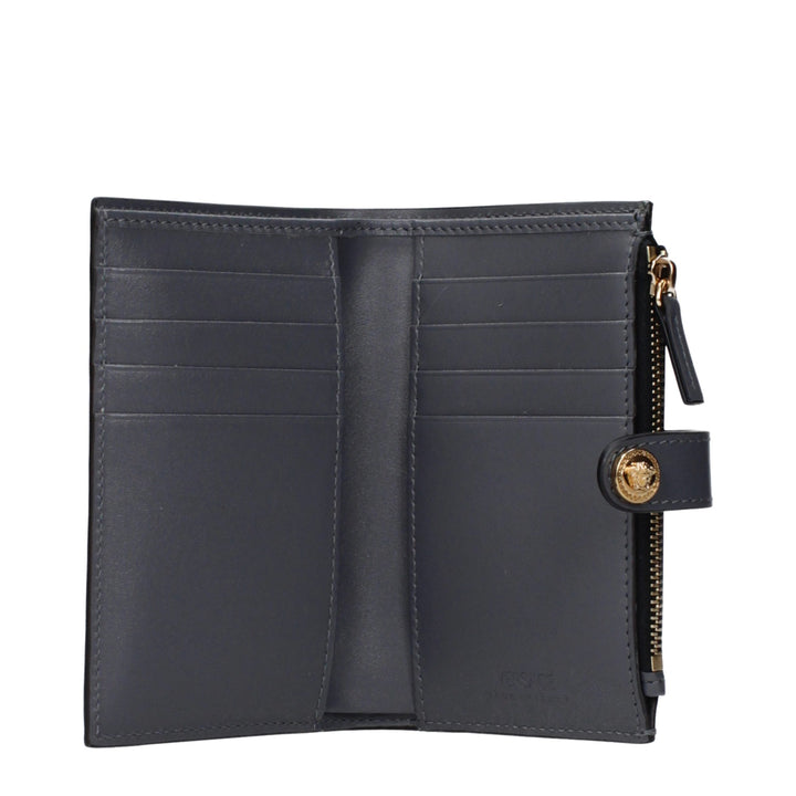 Versace Gray Leather Wallet