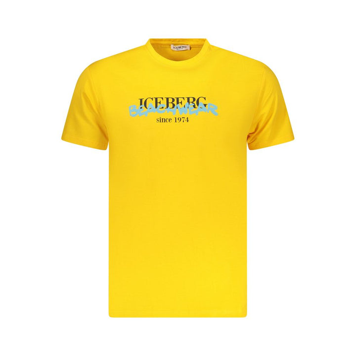 Iceberg Neon Cotton Men T-Shirt