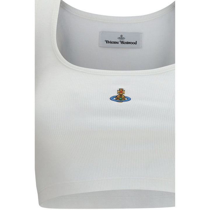 Vivienne Westwood White Cotton Tank Tops