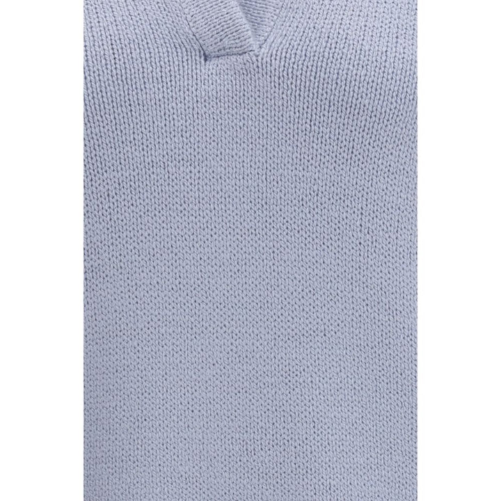 Gabriela Hearst Blue Cashmere Polo Shirt