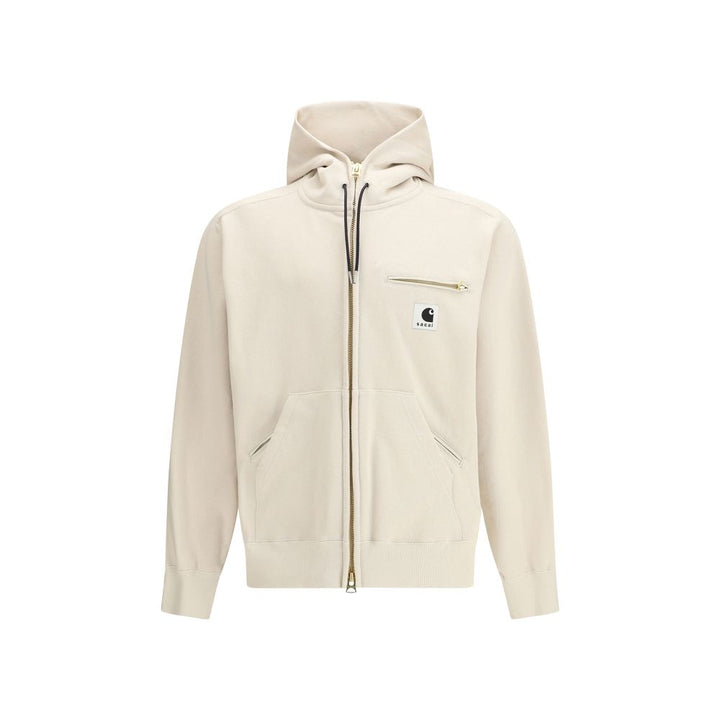 Sacai Beige Cotton Sweatshirt