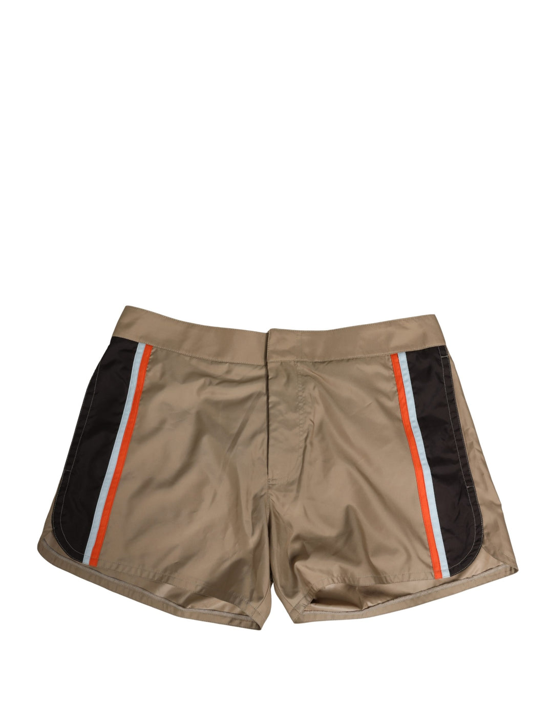Dolce & Gabbana Brown Cotton Blend Mid Length Boxer Underwear