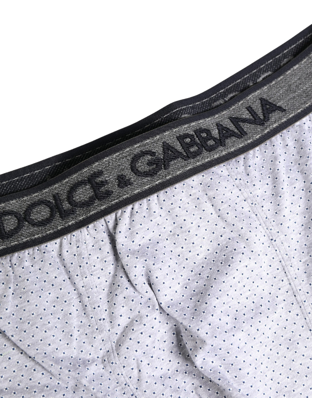 Dolce & Gabbana White Logo Cotton Men Regular Boxer Underwear