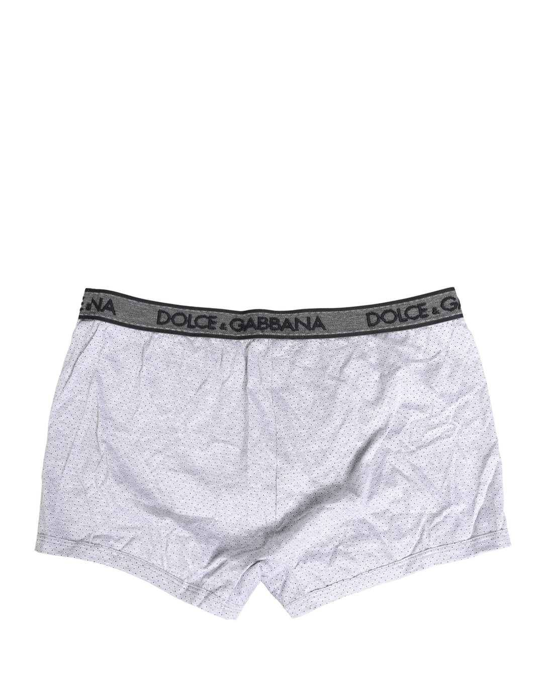 Dolce & Gabbana White Logo Cotton Men Regular Boxer Underwear