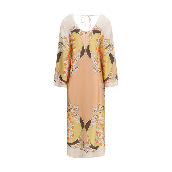 La Double J Multicolor Silk Casual Dress