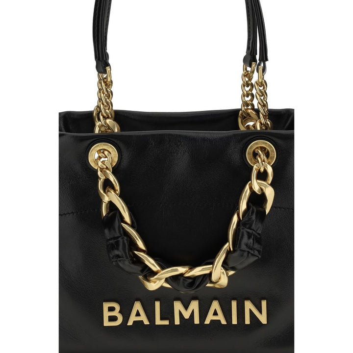 Balmain Black Calf Leather Bos Taurus Handbag