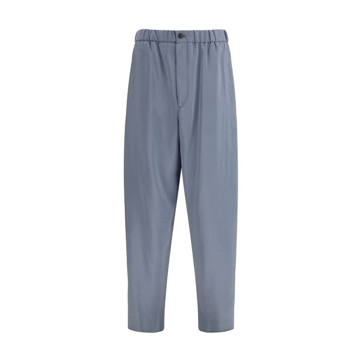 Giorgio Armani Gray Silk Casual Pants